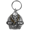 Bad To The Bone II Metal Key Chain with Enameled Details